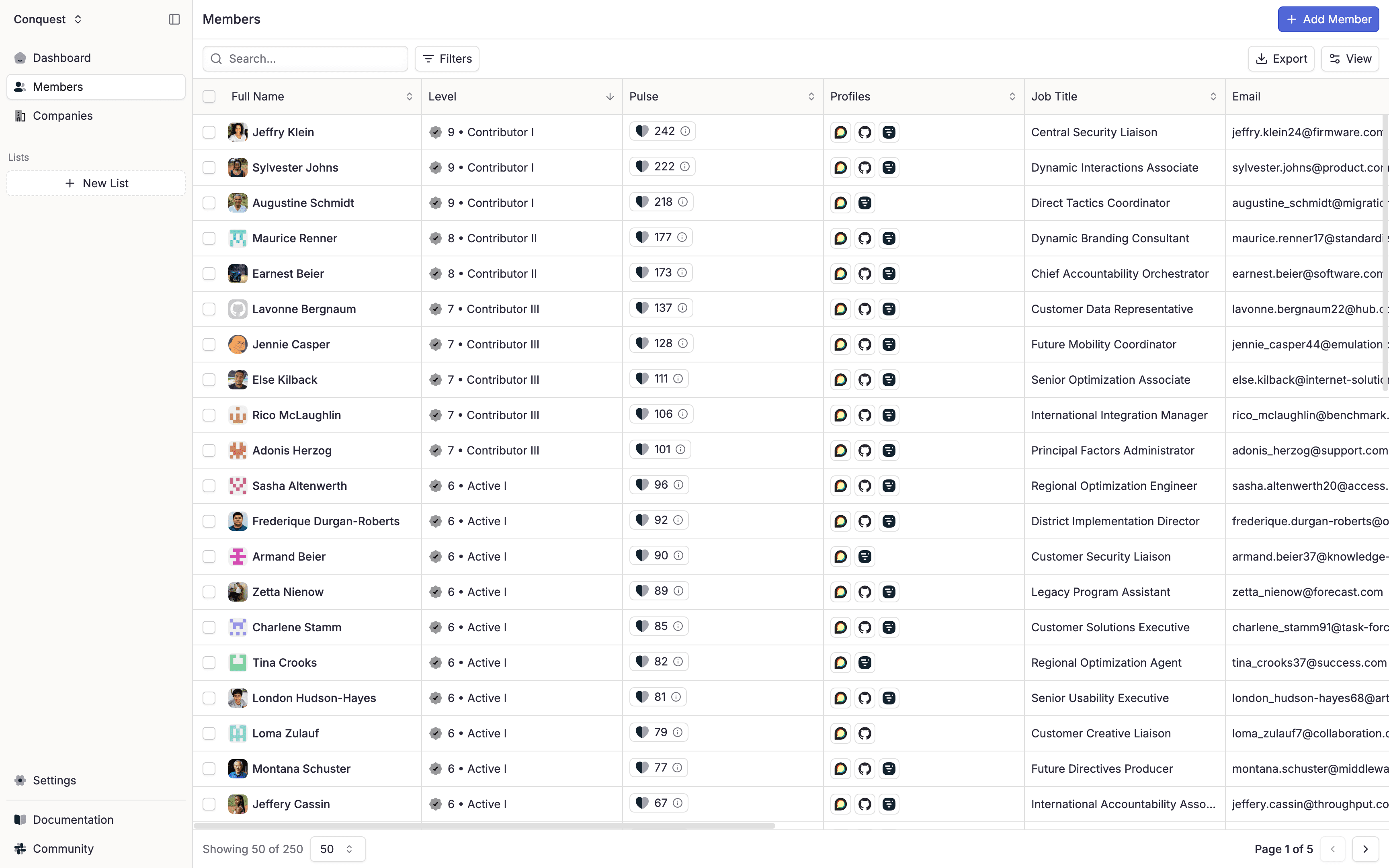 app screen